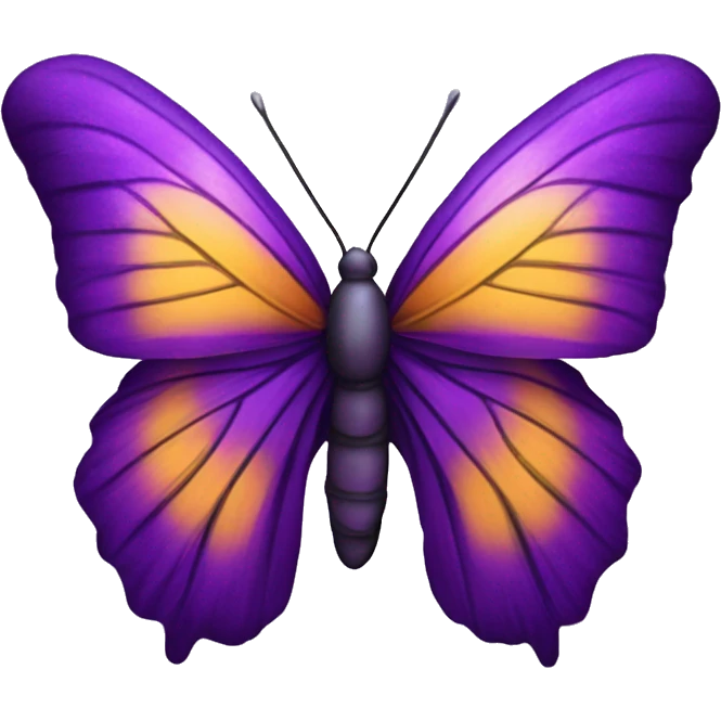 Borboleta roxa com detalhes  roxos roxo emoji