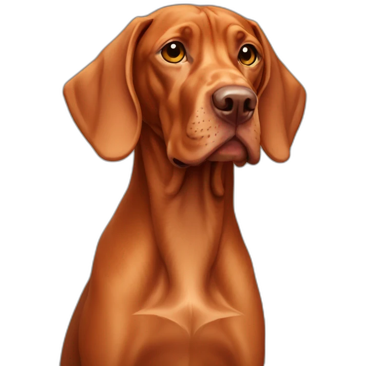Grown Vizsla dog emoji