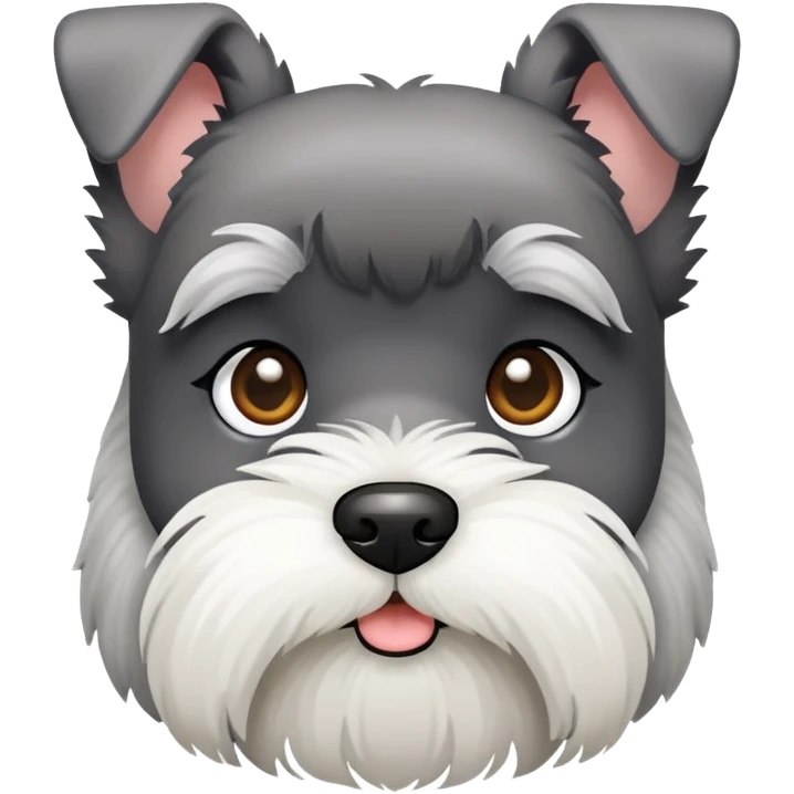 Round Eared Schnauzer emoji