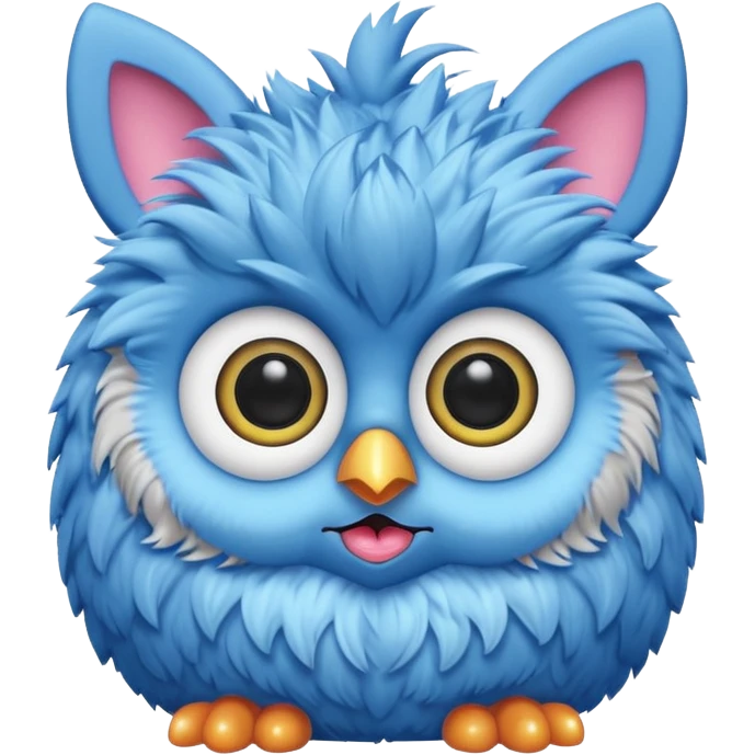Furby blue emoji