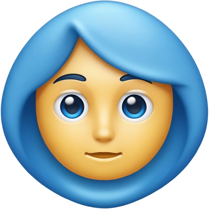 blue aesthetically pleasing mark - made emoji