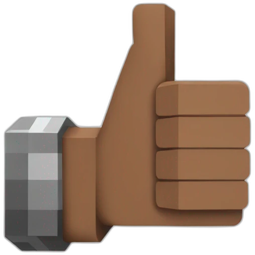 THUMB UP MINECRAFT emoji