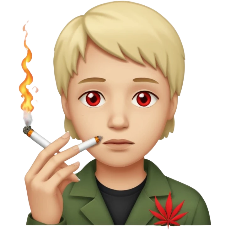 Emoji cansado mariguano emoji