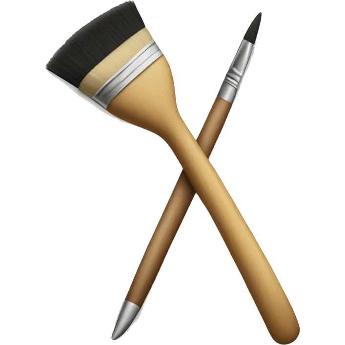 prohibition sign with a brush emoji