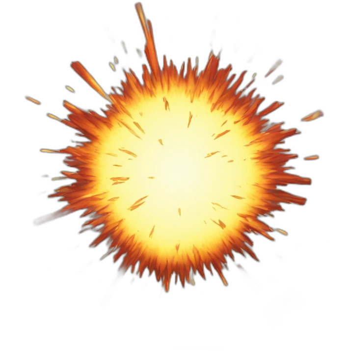 circlular explosion emoji