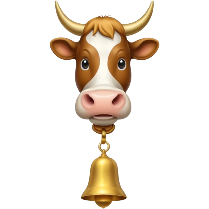 cow tail with golden bell  emoji