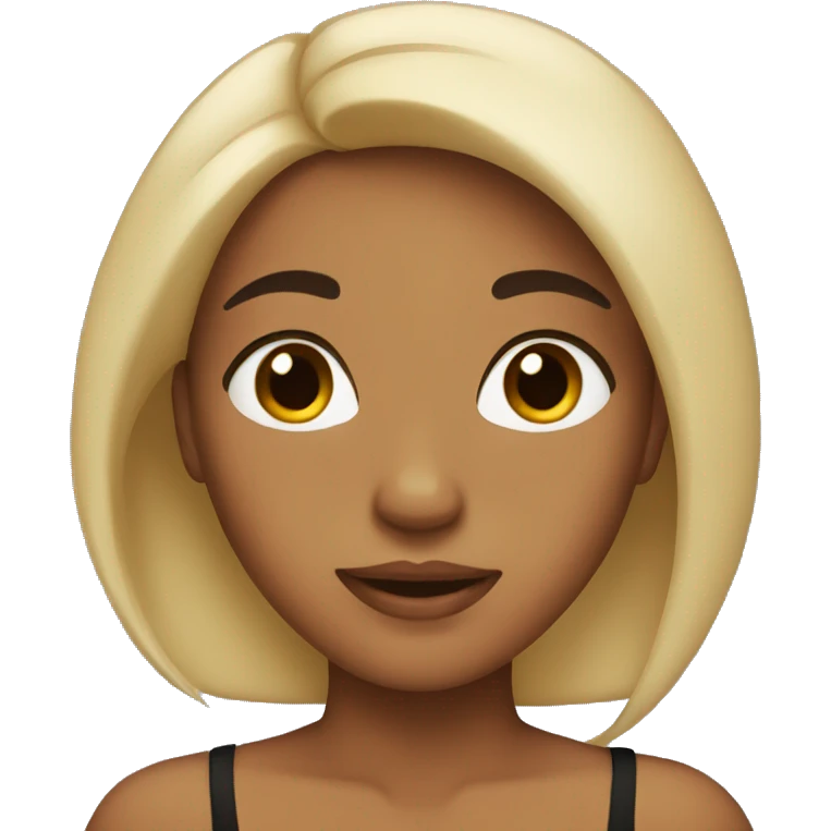 girl with tan skin and black hair emoji emoji