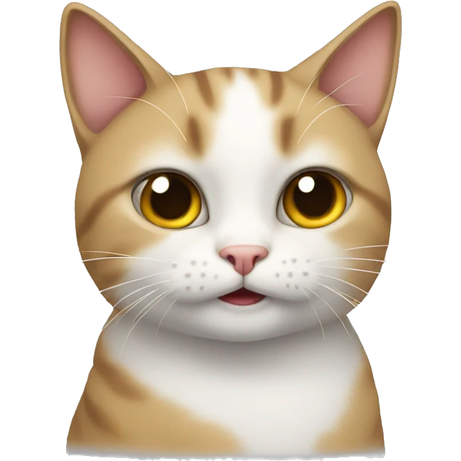 Cat saying idk emoji