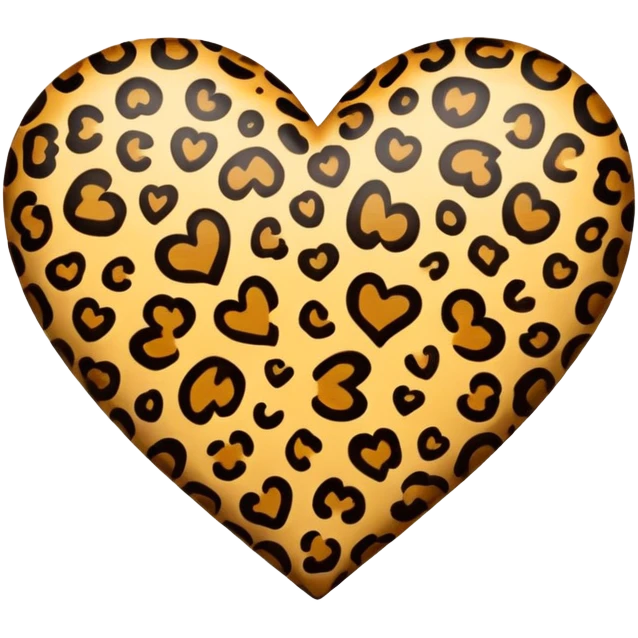  Leopard heart emoji