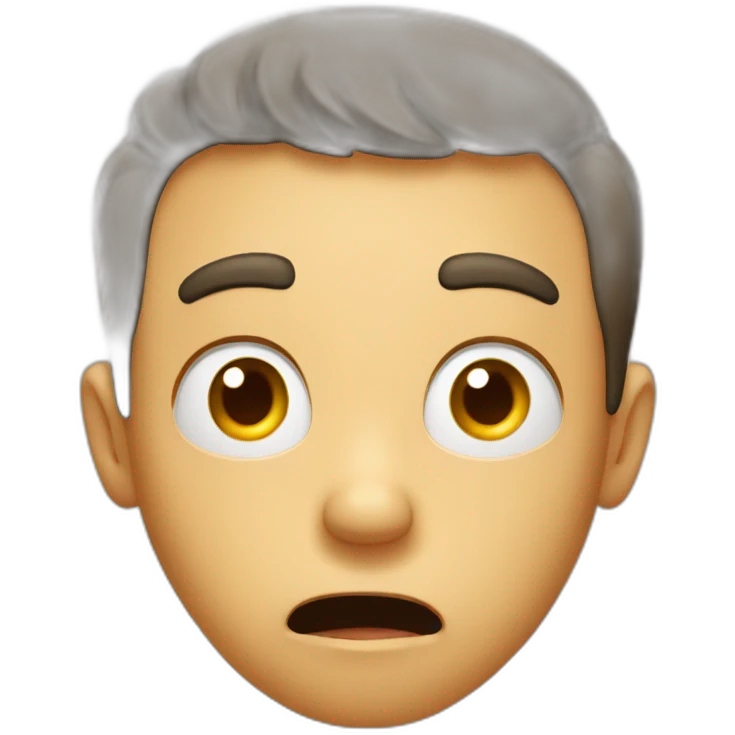 shocked guy emoji