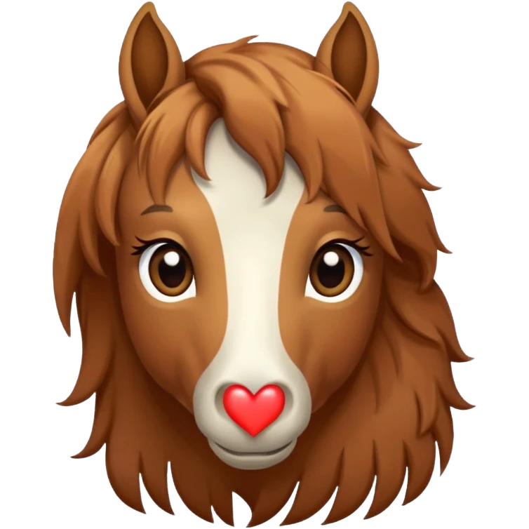 Caballo ojos de corazón  emoji