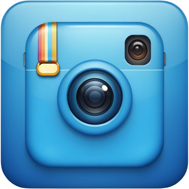 Instagram blue thick emoji