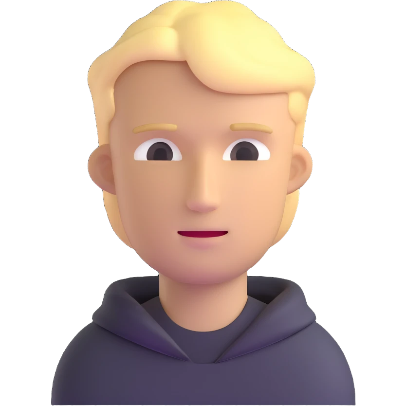 man with blonde hair emoji