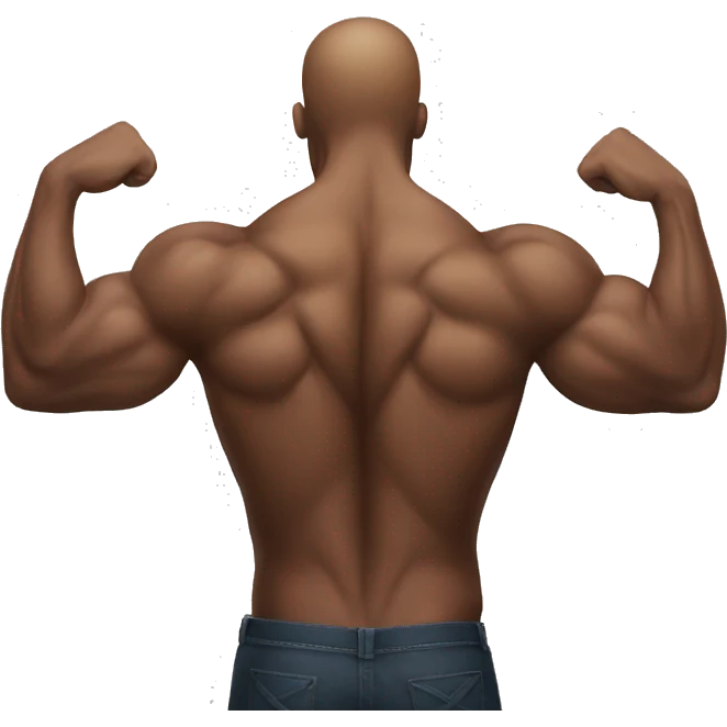Muscular back emoji