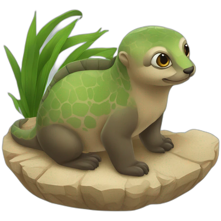 Tortu sur loutre emoji