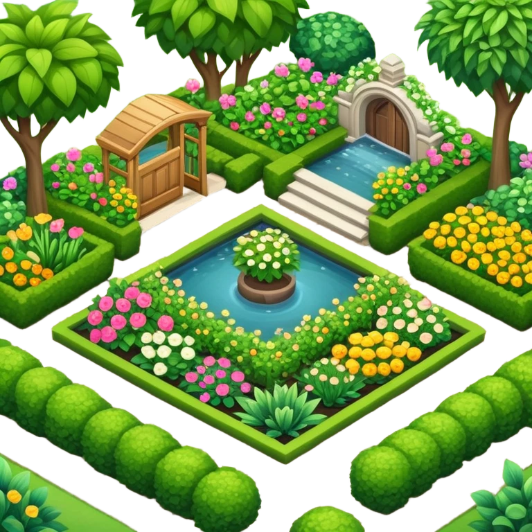 Fancy deluxe gardenscape emoji