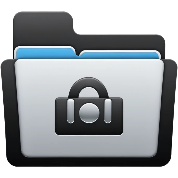 computer folder icon black text web design emoji