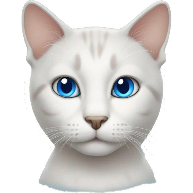 Cat with blue eyes emoji