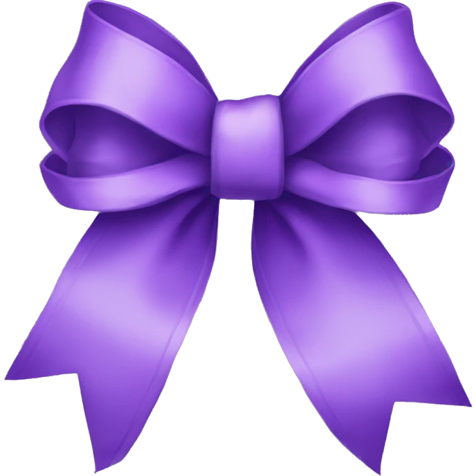 Purple bow emoji
