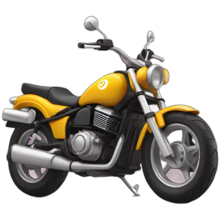 moto with a head emoji