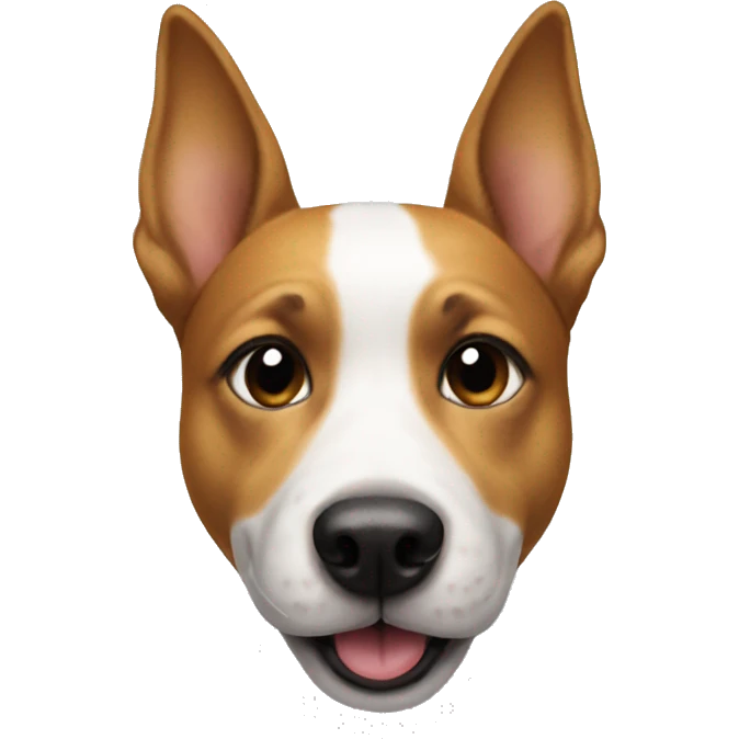 A smiley face dog emoji