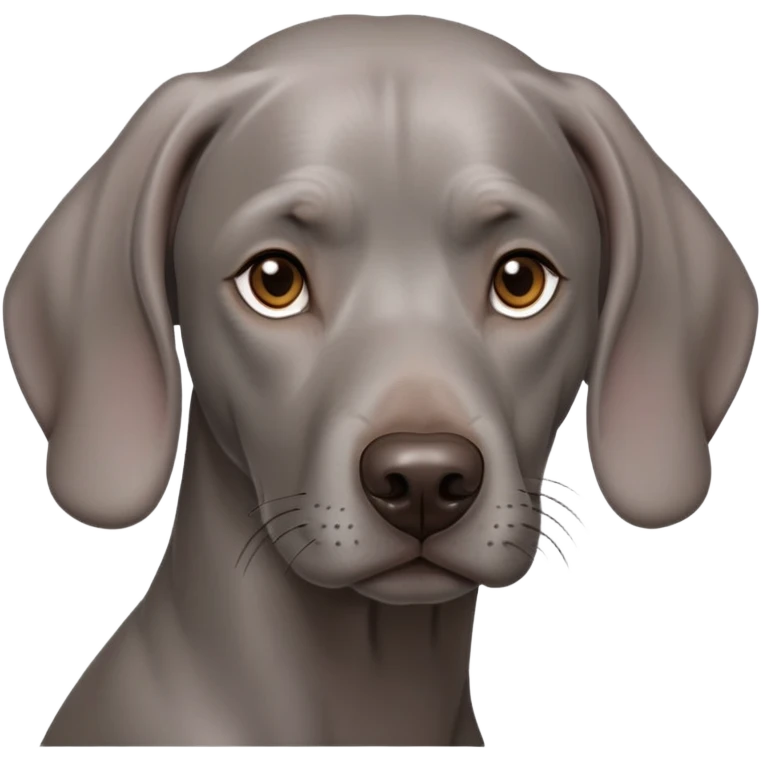 cinematic-noble-weimaraner-portrait-emoji,-poised-and-regal,-with-a-strong,-athletic-build-and-a-lustrous,-well-groomed-grey fur,-deep-set-soulful-brown-eyes,-simplified-yet-sharp-and-sophisticated-features,-highly-detailed, emoji