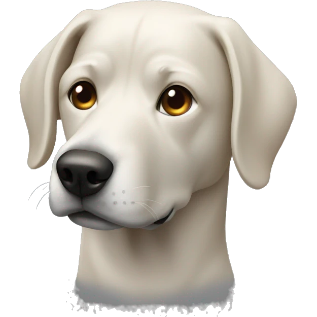 faceless head with a dog m emoji