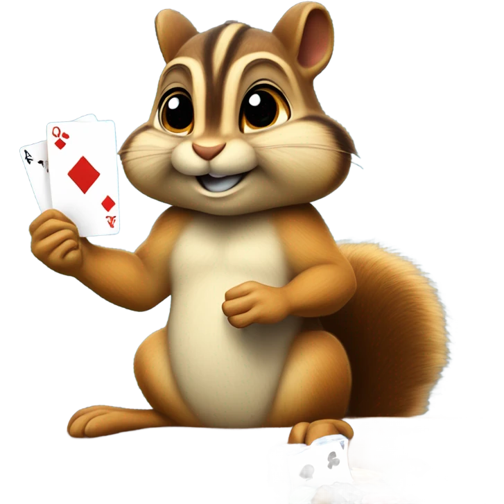 Chipmunk gambling emoji