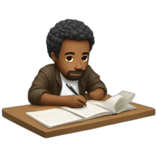 writer writing book emoji