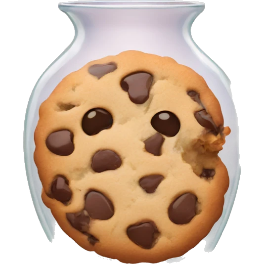 Cookies in a clear vase emoji
