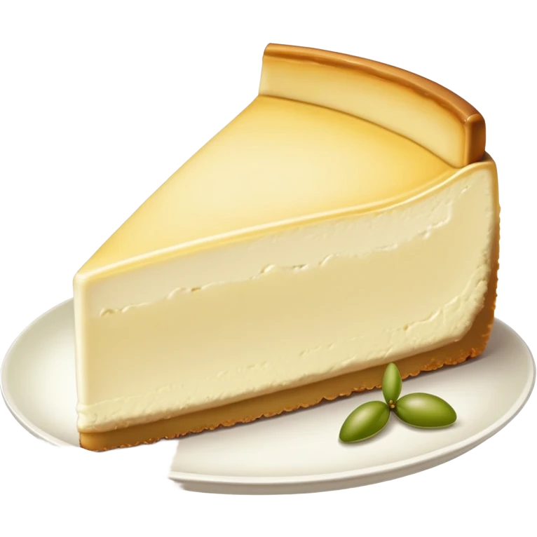 A peace of pale olive cheesecake emoji