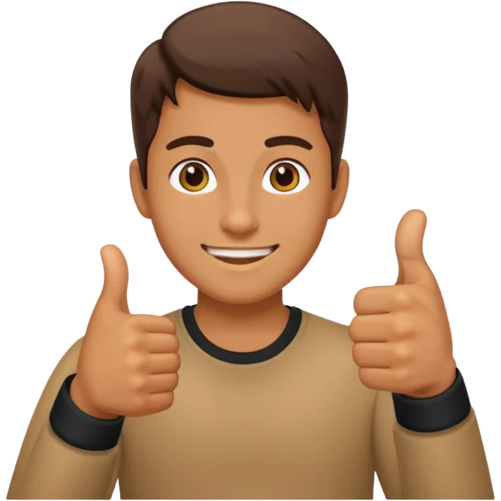 Me with thumbs up emoji