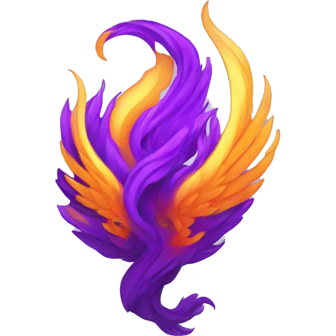 Phoenix violet flame emoji