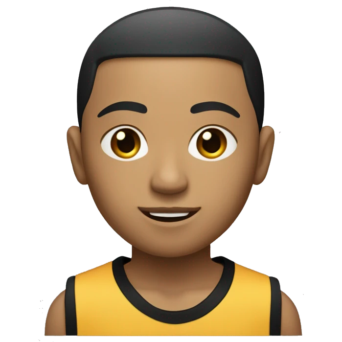 Mexican boy standing 6’1 with a buzz cut and a line up black hair wearing all black and jordan 4s emoji