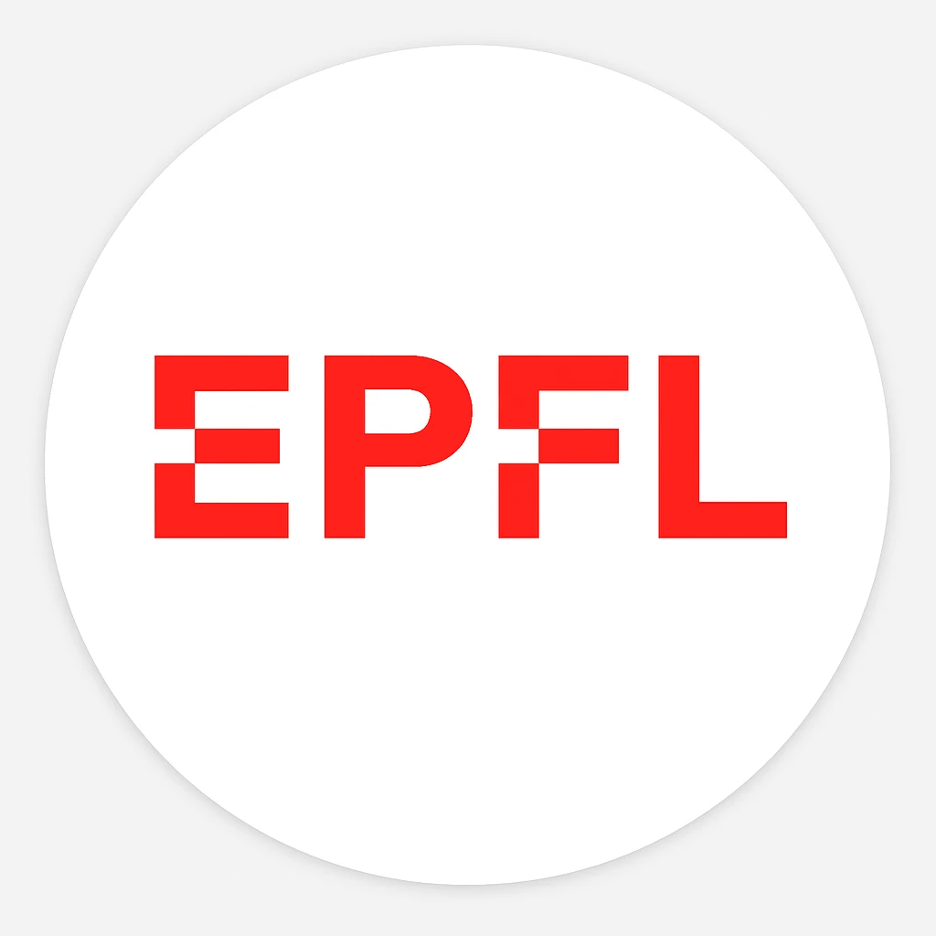 Create a faithful emoji version of the EPFL logo exactly as it appears in the reference image, with no characters or additions, preserving the exact graphic style and white background, in emoji format. emoji