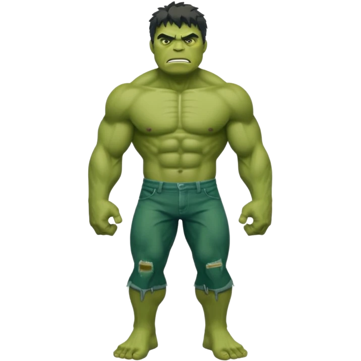 Hulk with full body emoji