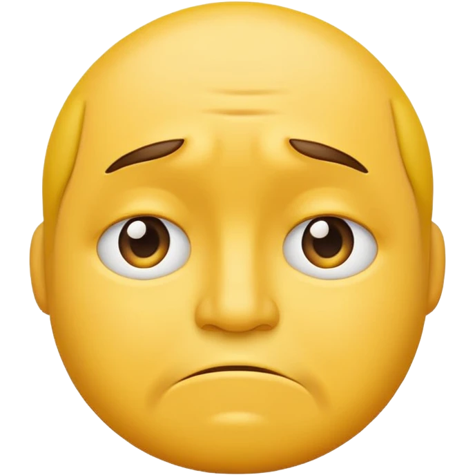 A frown face emoji with a triple chin  emoji