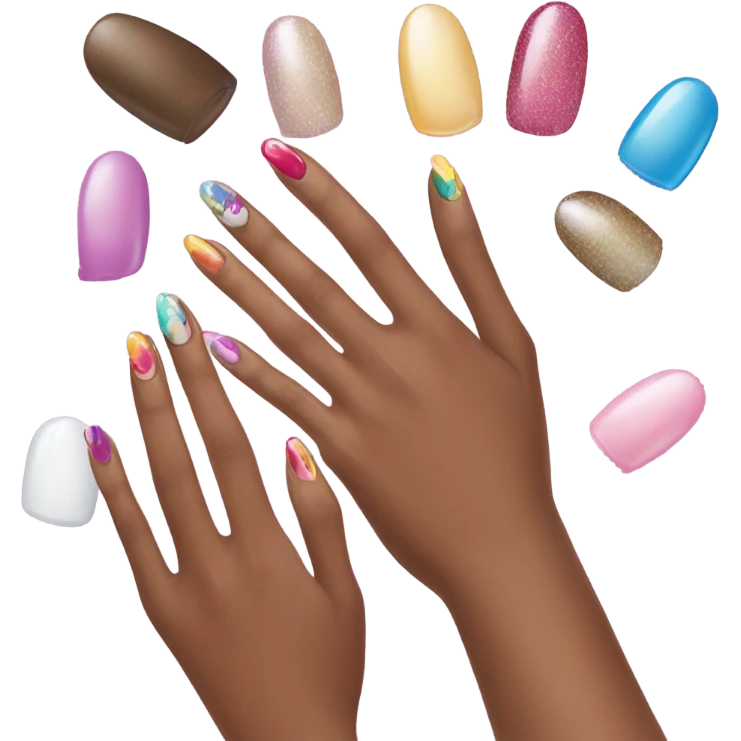 Just a girl nails emoji