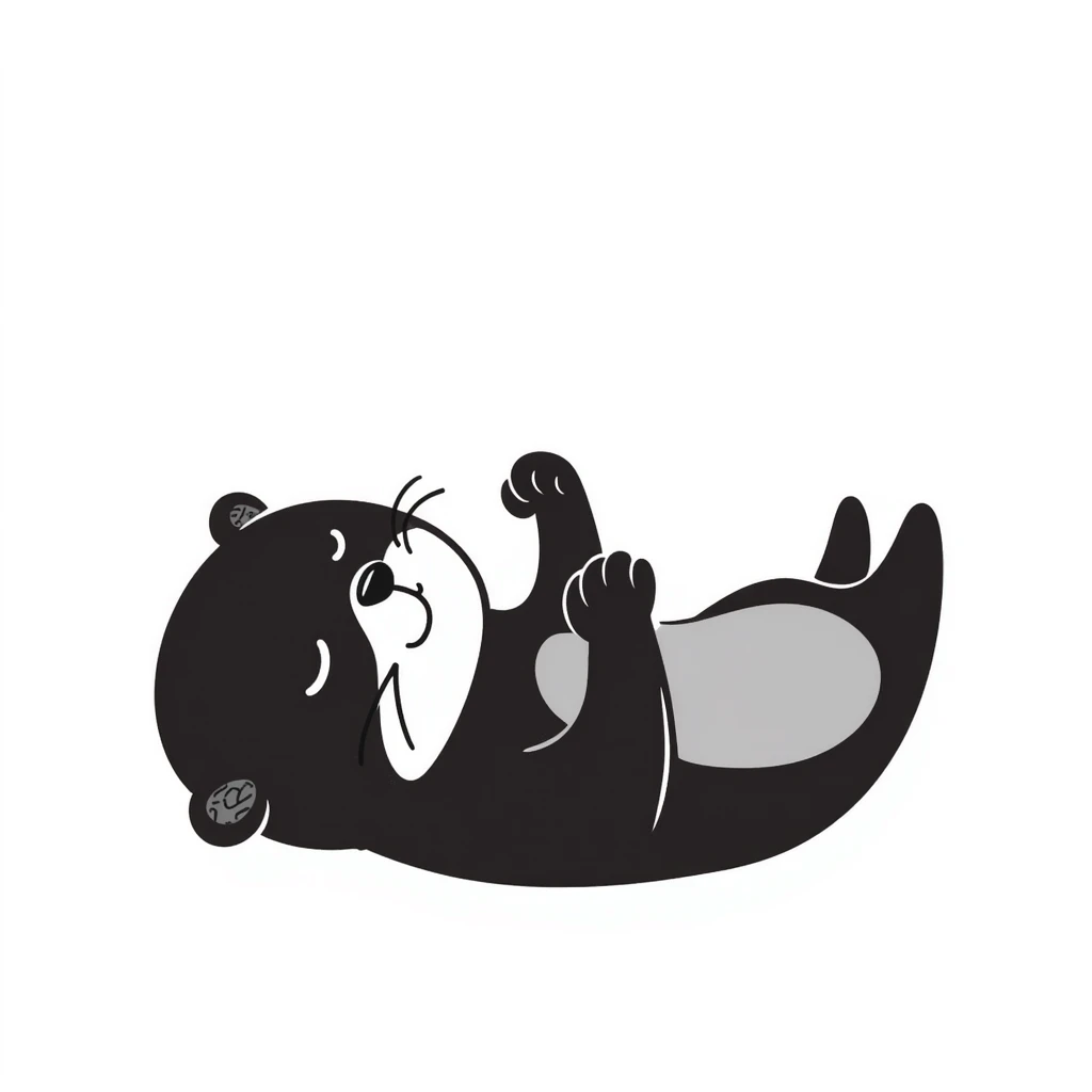 sleepy otter emoji
