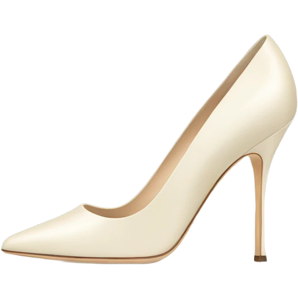 Cream Heels Manolo blahnik  emoji