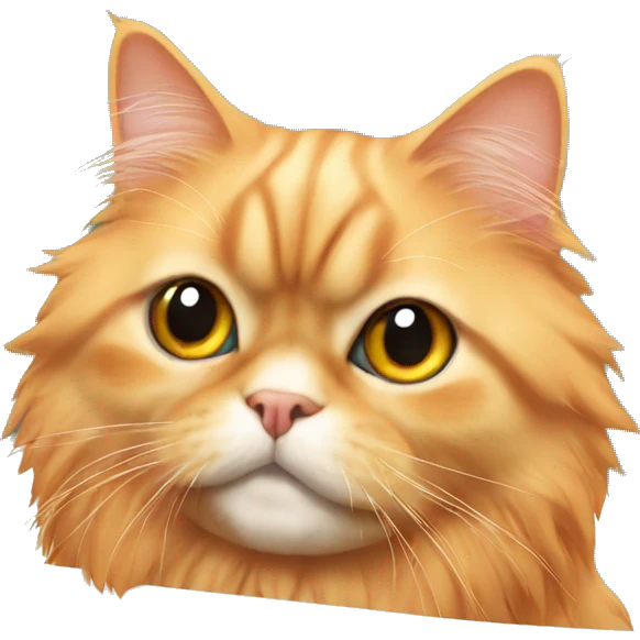 Orange persian cat in bath emoji