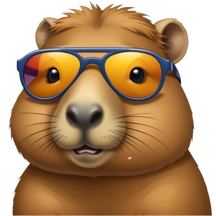 capybara with sunglasses emoji