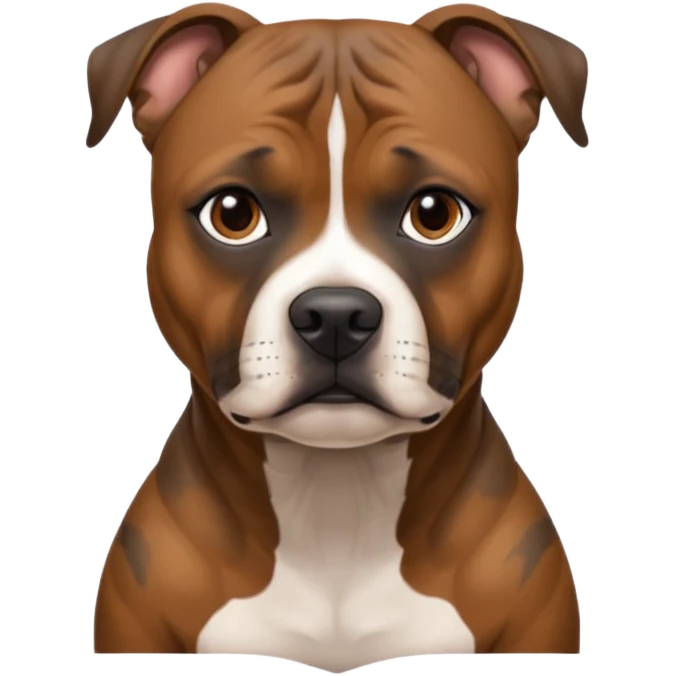Gorgeous brindle staffie emoji