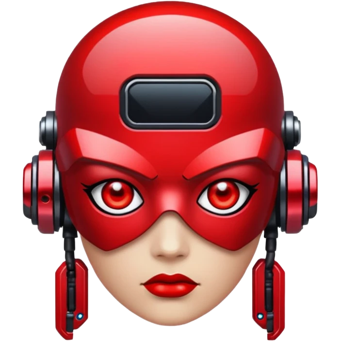 glitter red cyberpunk emoji
