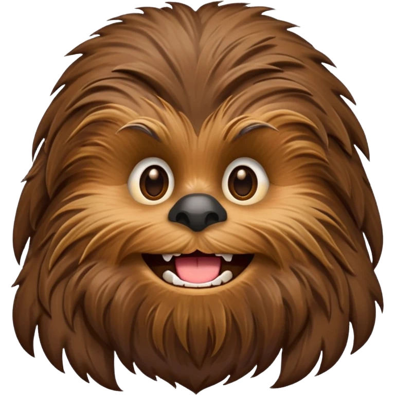 pero la cara de chewbacca en formato png con menos detalle y sonriente emoji