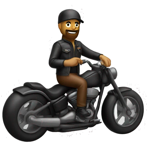 Biker emoji leather emoji