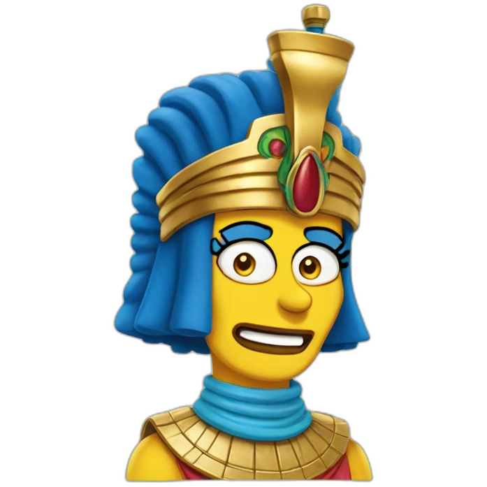 Egyptian marge simpson emoji