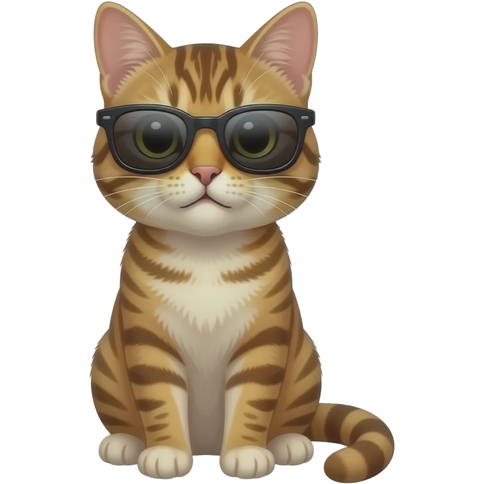 Cat wearing sunglasses emoji