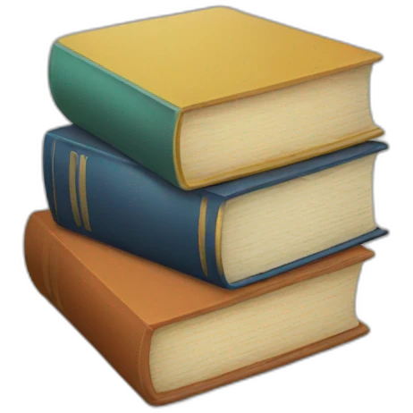 circle of books emoji