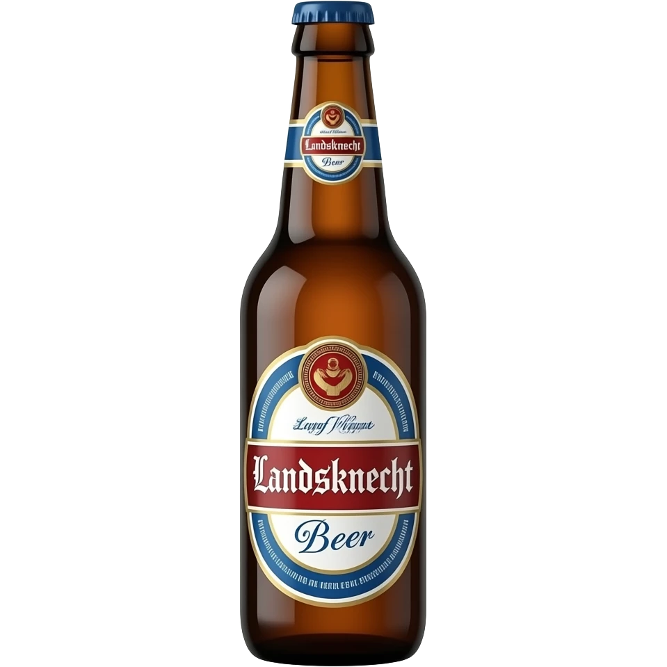 Bier Flasche mit namen Landsknecht Bier emoji